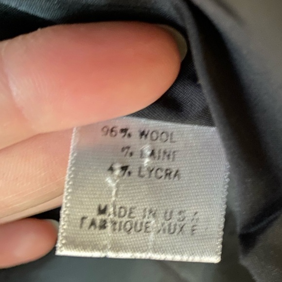 Theory wool blazer brown and grey with blue pinstripe bergdorf goodman sz 2 - Picture 3 of 7